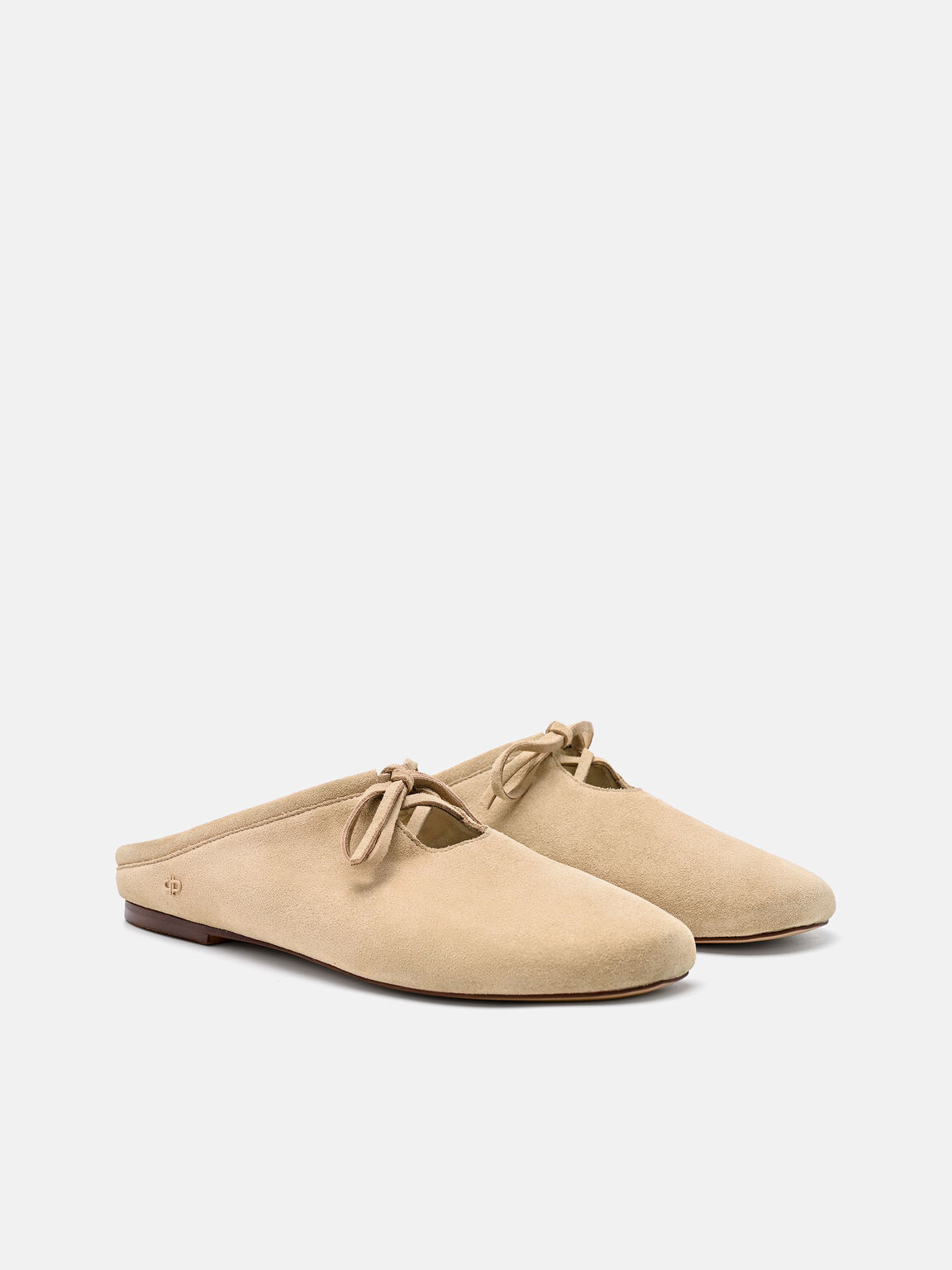 Elise Suede Mules, Sand Suede