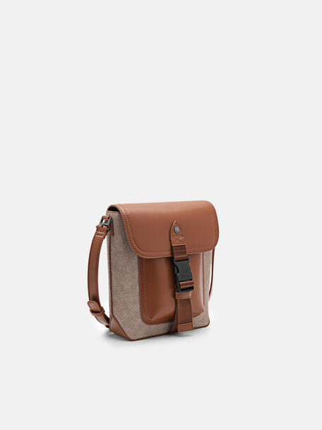 Reed Crossbody Bag, Cognac
