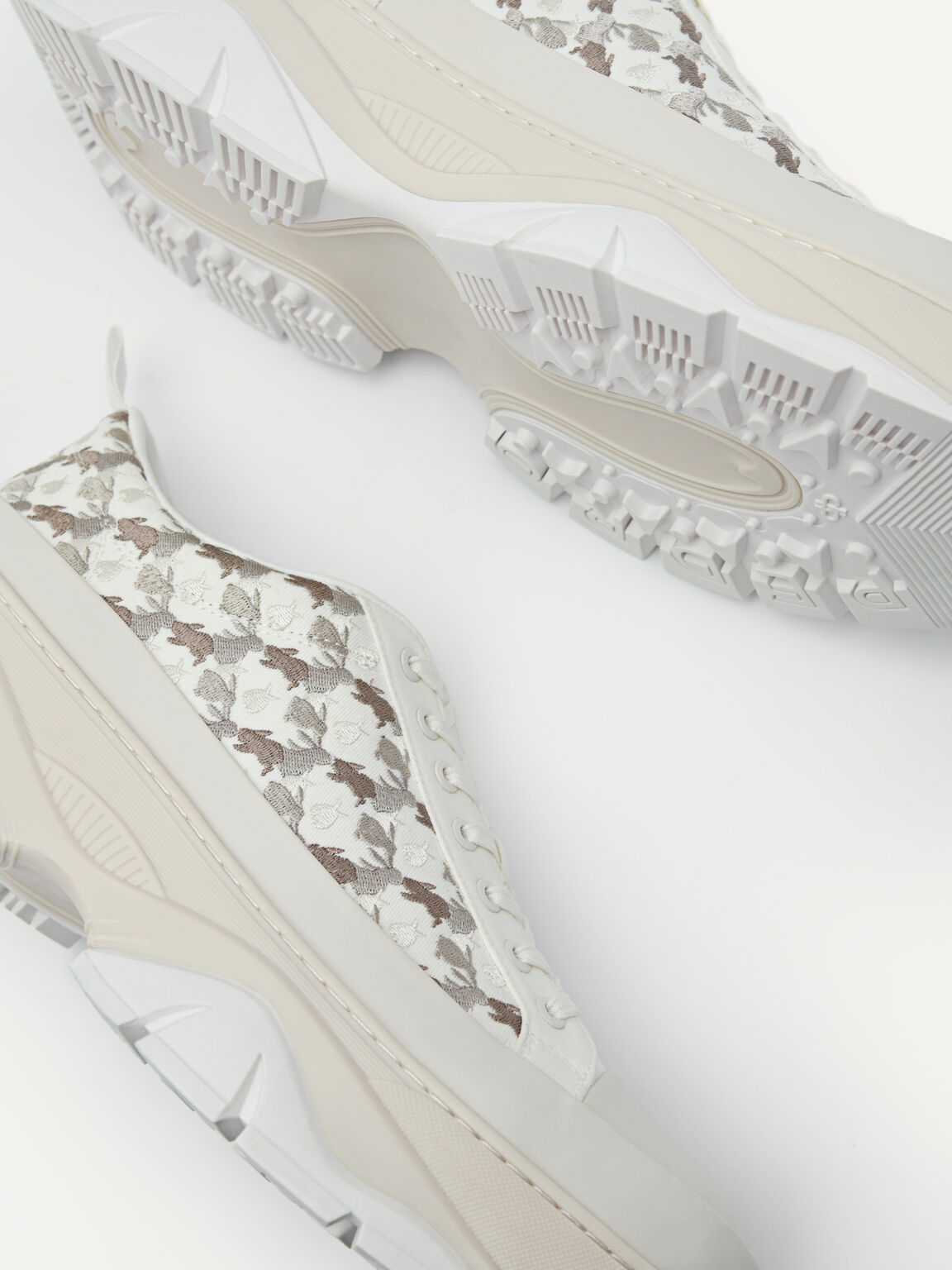 Hybrix Textured Sneakers, Taupe