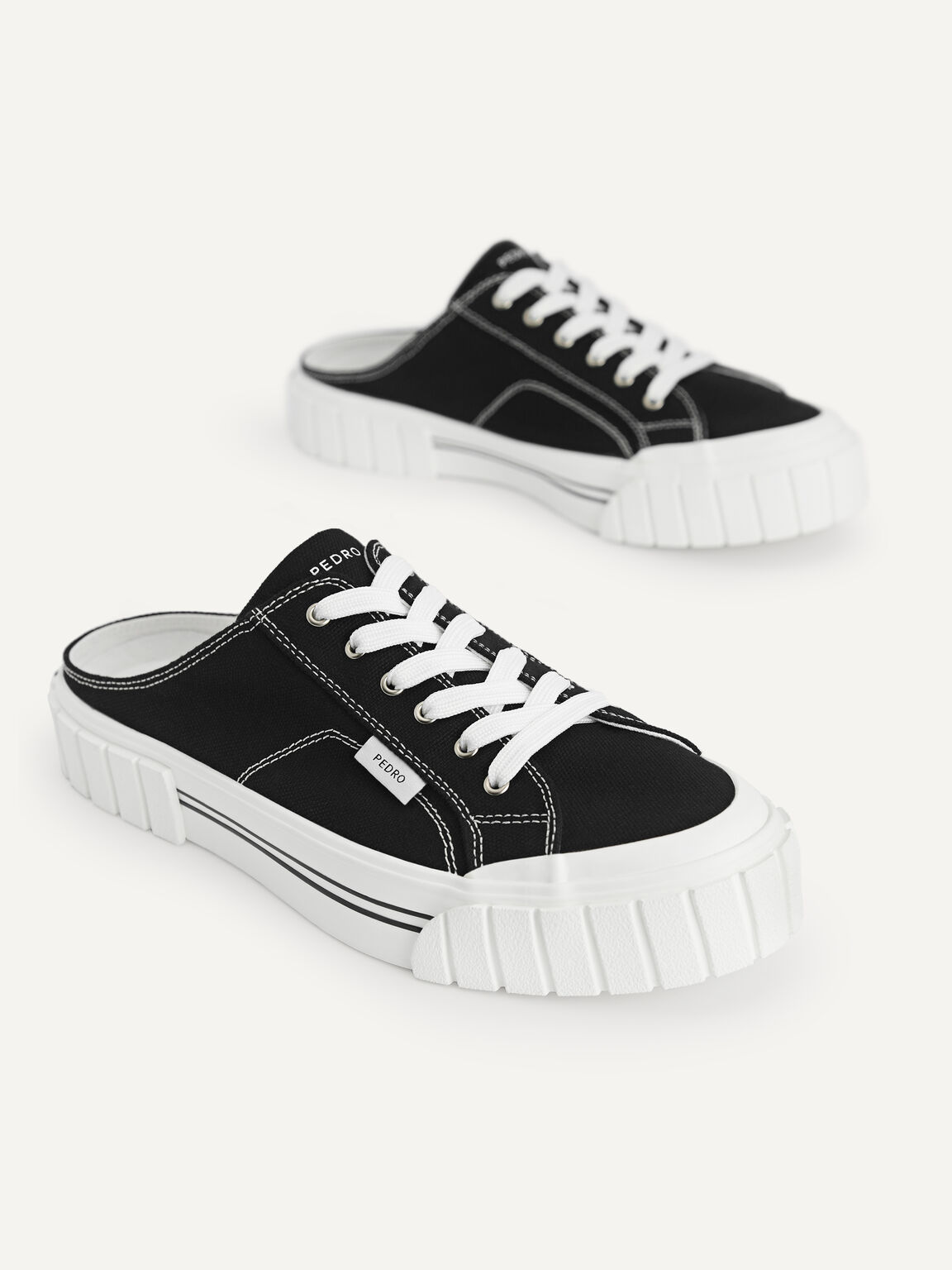 Canvas Slip-On Sneakers, Black