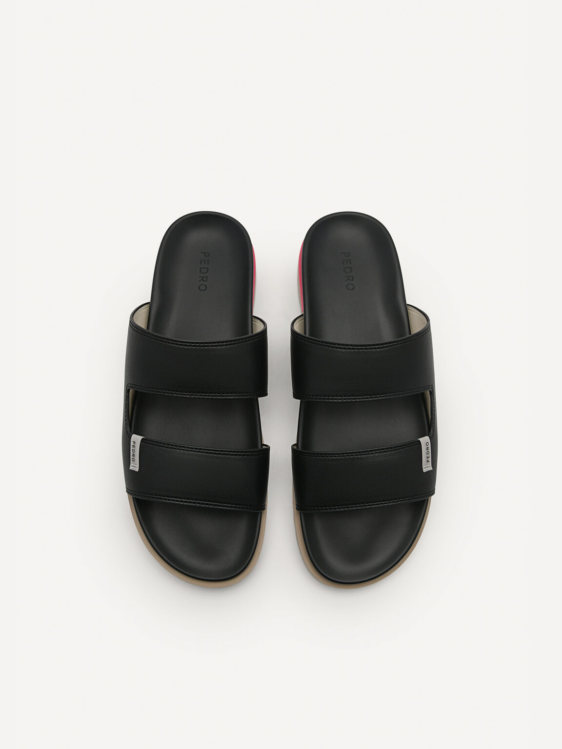Owen Slide Sandals, Black