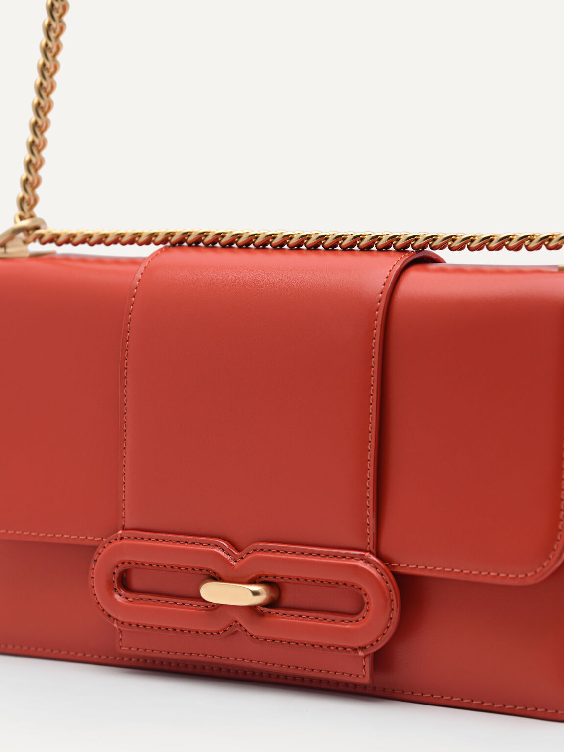 PEDRO Studio Kate Leather Shoulder Bag, Red