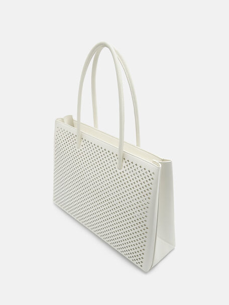 Kerri Tote Bag, Cream