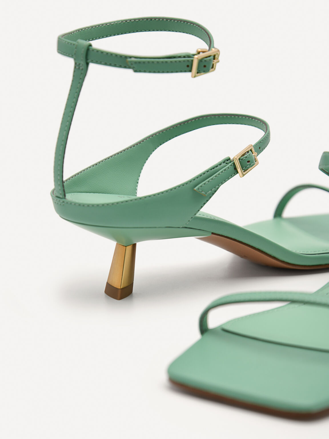 Green Carolyn Strappy Heel Sandals - PEDRO AE