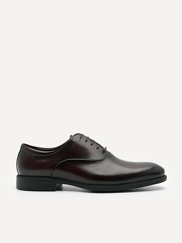 Altitude Lightweight Leather Oxford Shoes, Dark Brown