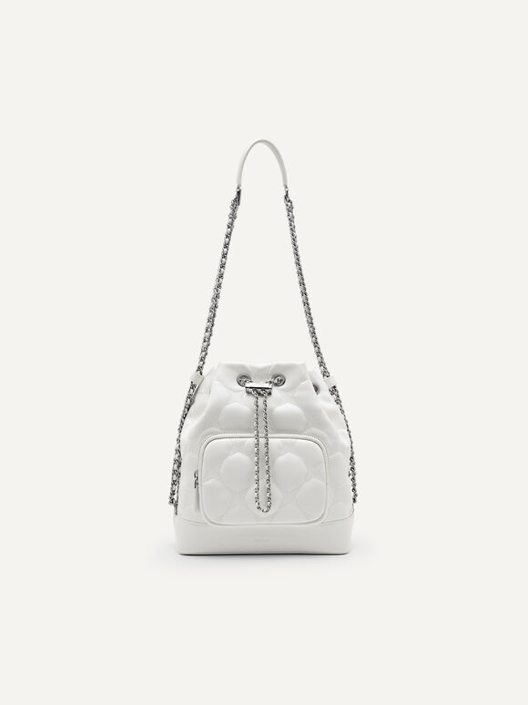Maisie Bucket Bag, White