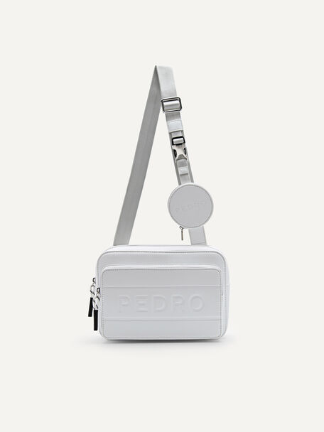Crossbody Bag with Mini Pouch, White, hi-res