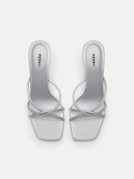 Tindi Heel Sandals, Silver