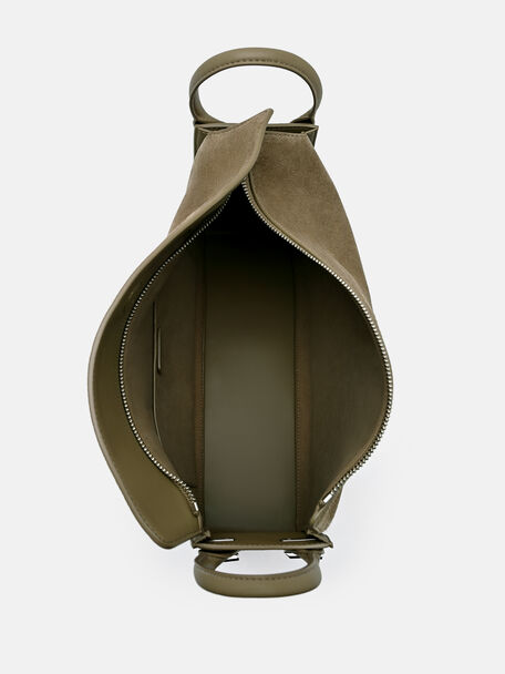 Suede Demi Maxi, Olive Suede