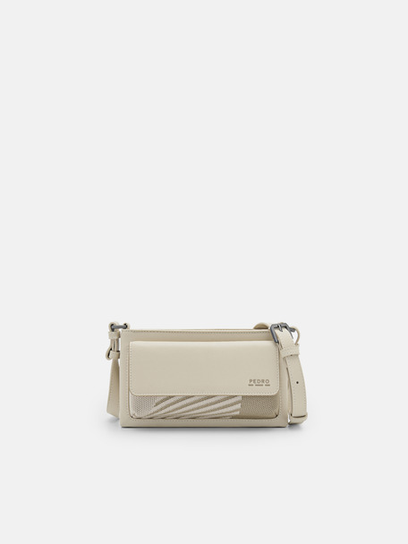 rePEDRO Recycled Leather Mini Sling Bag, Sand