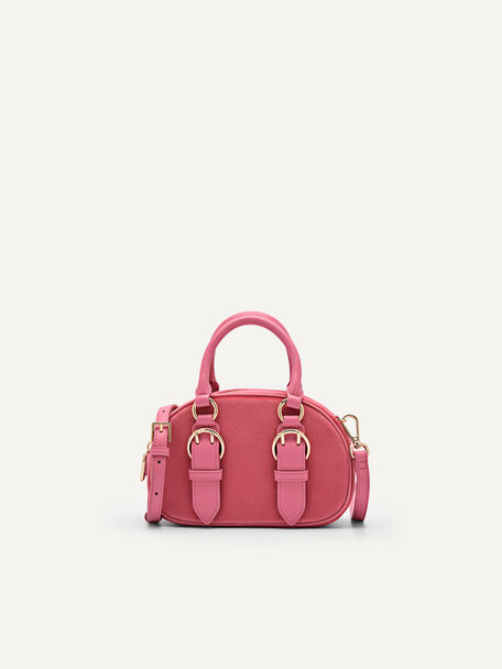 Mini Buckle Handbag, Pink