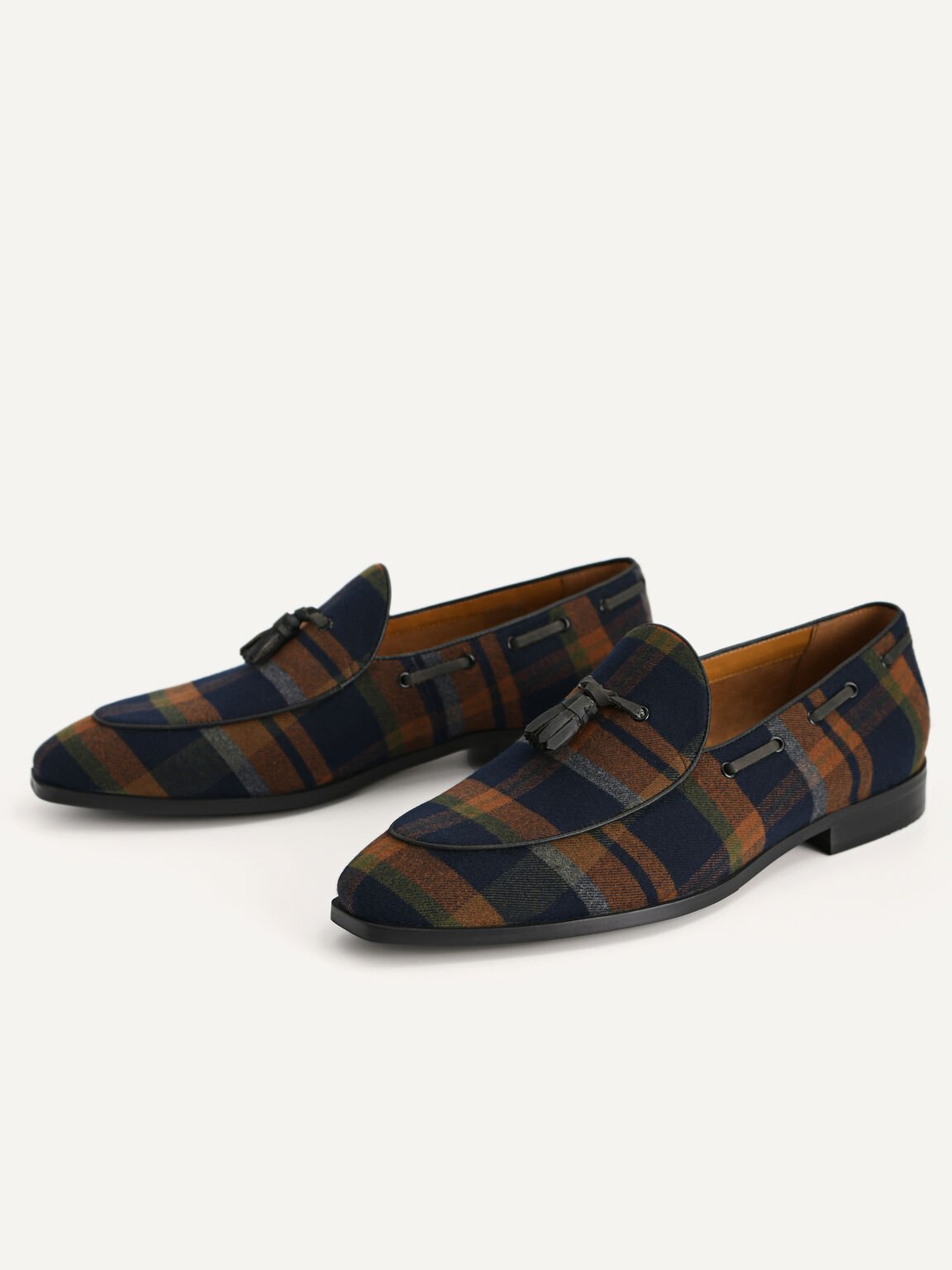 Striped Tasselled Loafers, Multi