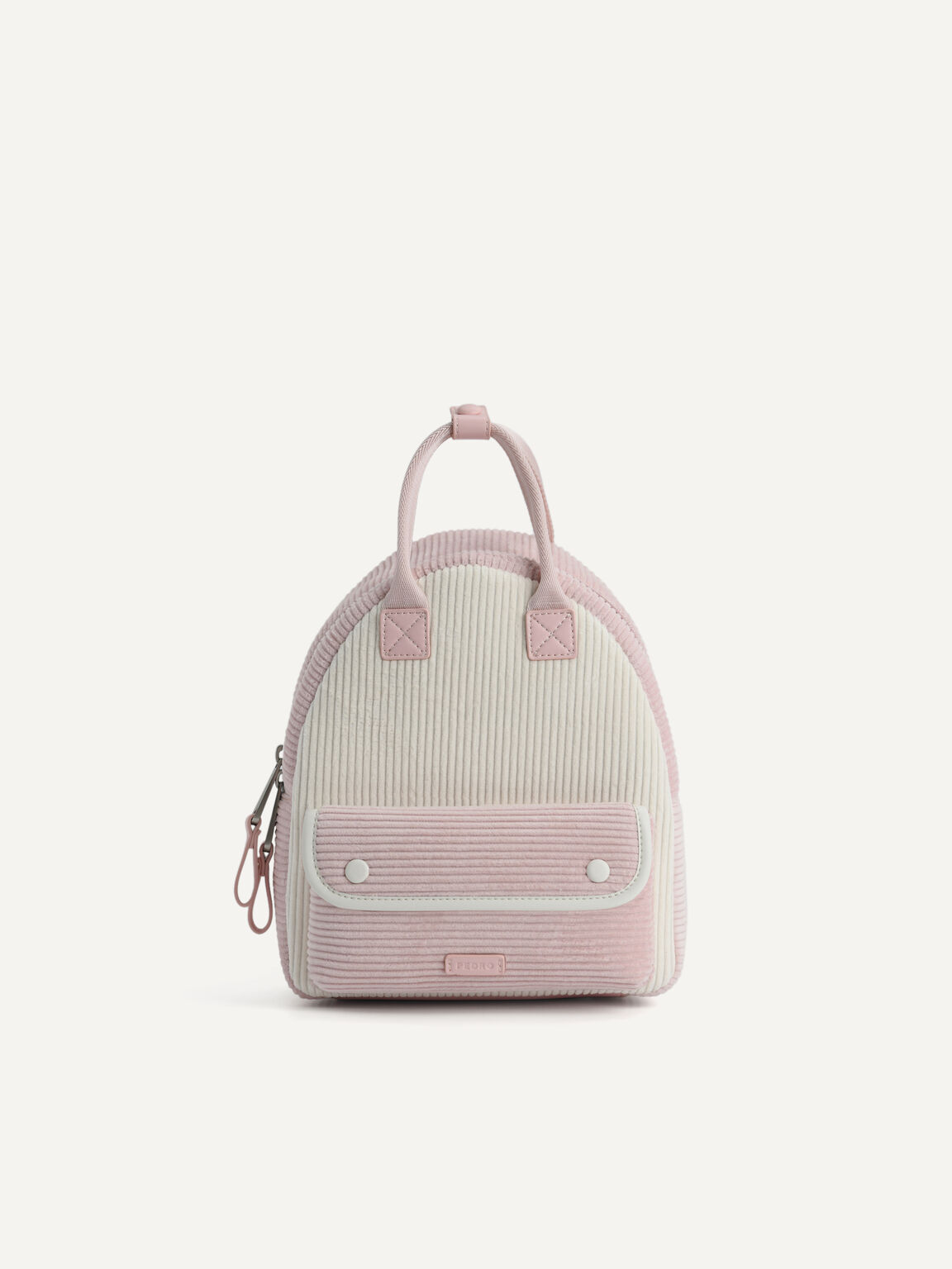 Corduroy Backpack, Light Pink