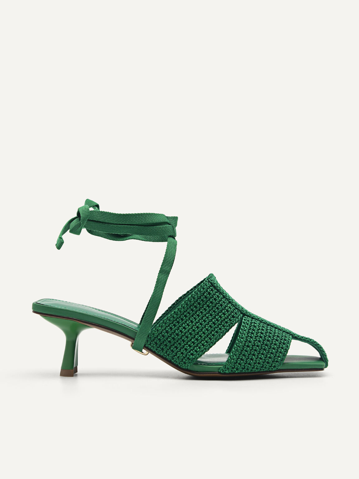 Juno Knitted Mule, Green