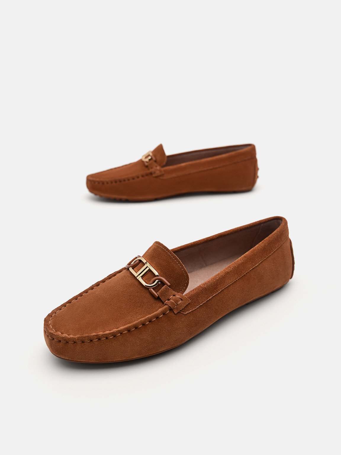 PEDRO標誌平底鞋, 浅棕褐色