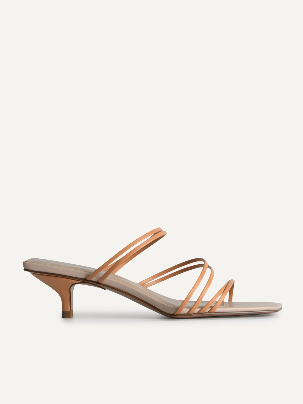 Strappy Heeled Sandals, Camel