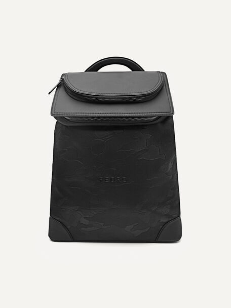 Snap Large Backpack, Black