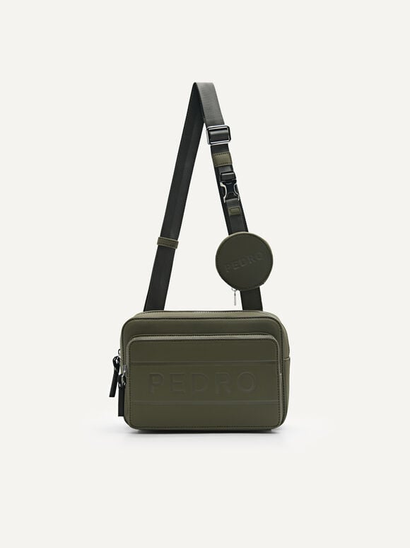 Casual Sling Bag, Military Green