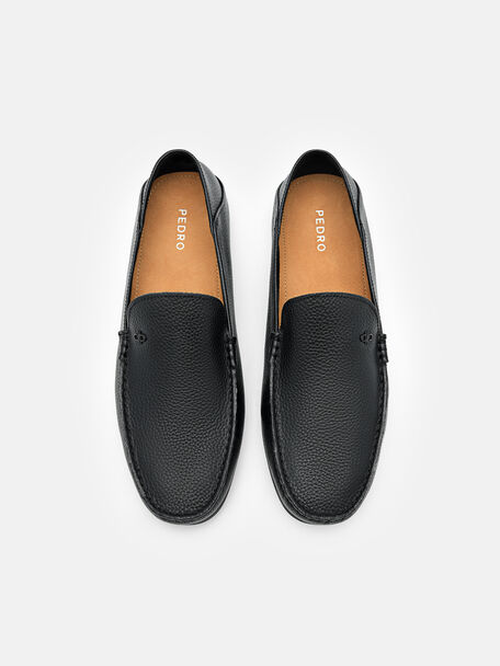 Leather Loafers, Black