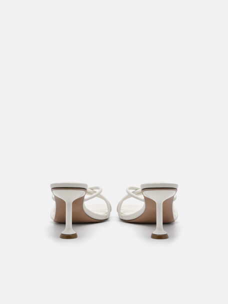 Tindi Heel Sandals, Chalk