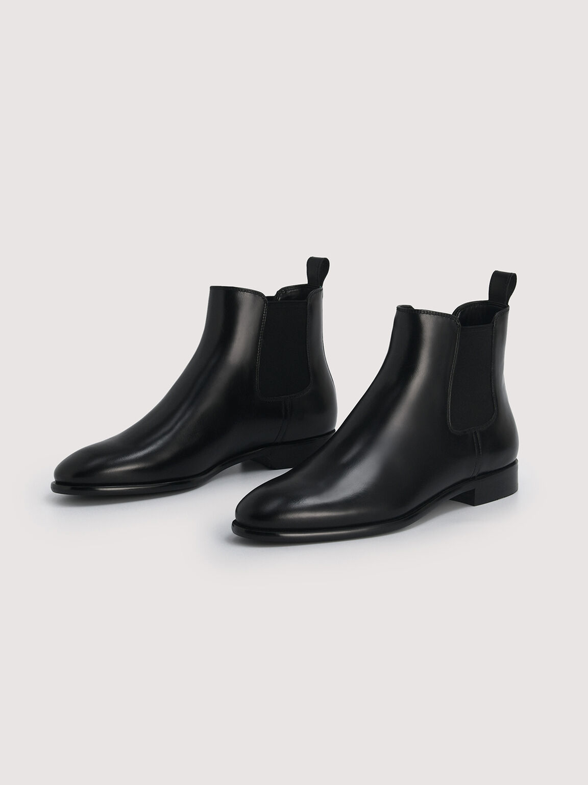 Black Meg Leather Chelsea Boots - PEDRO SG