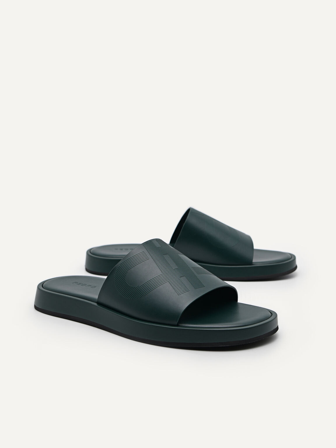 PEDRO Icon Slide Sandals, Dark Green