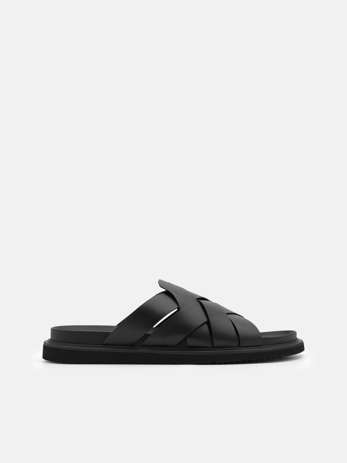 Lukas Slide Sandals, Black