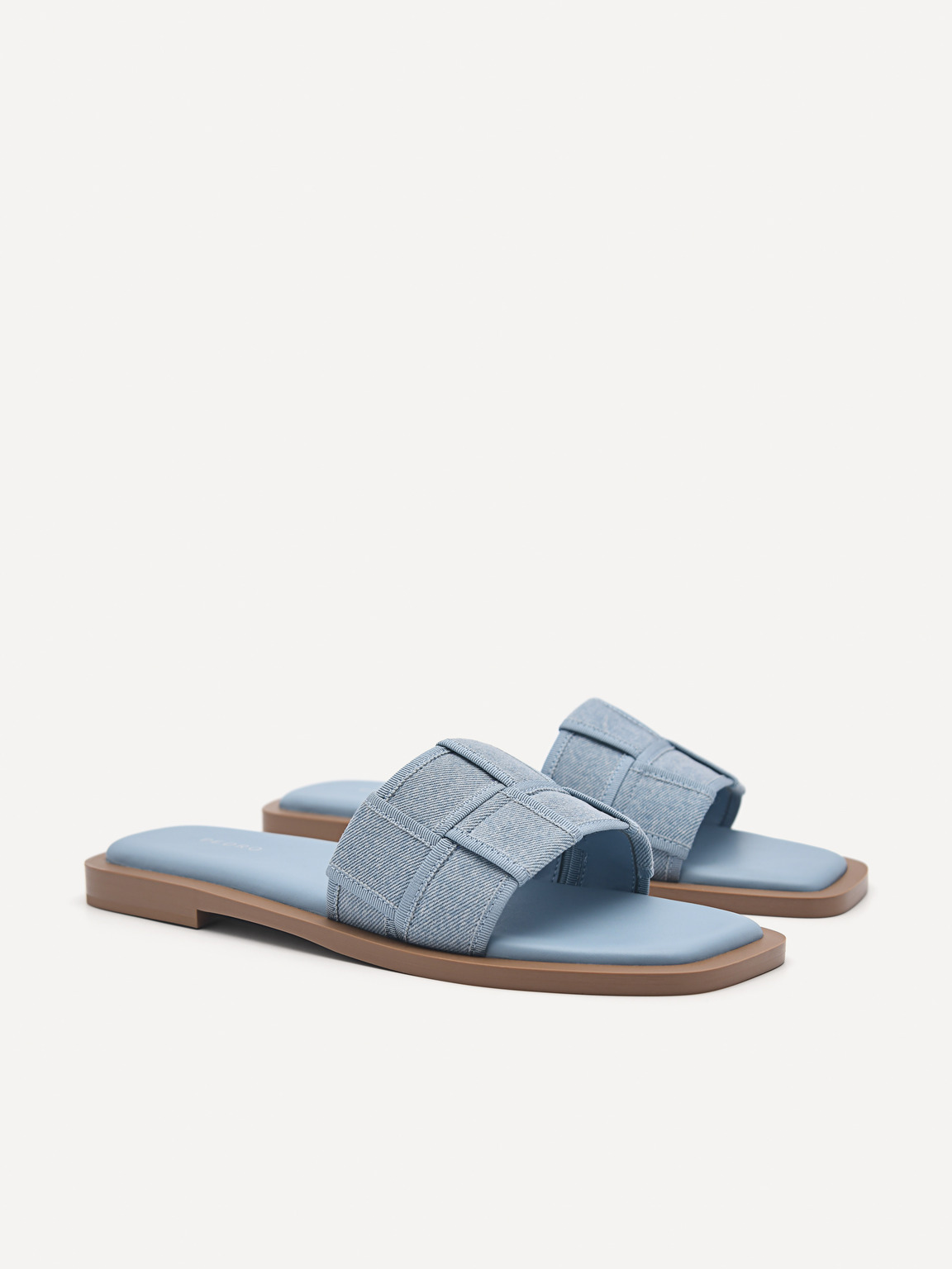 Ibiza Woven Slip-On Sandals, Blue