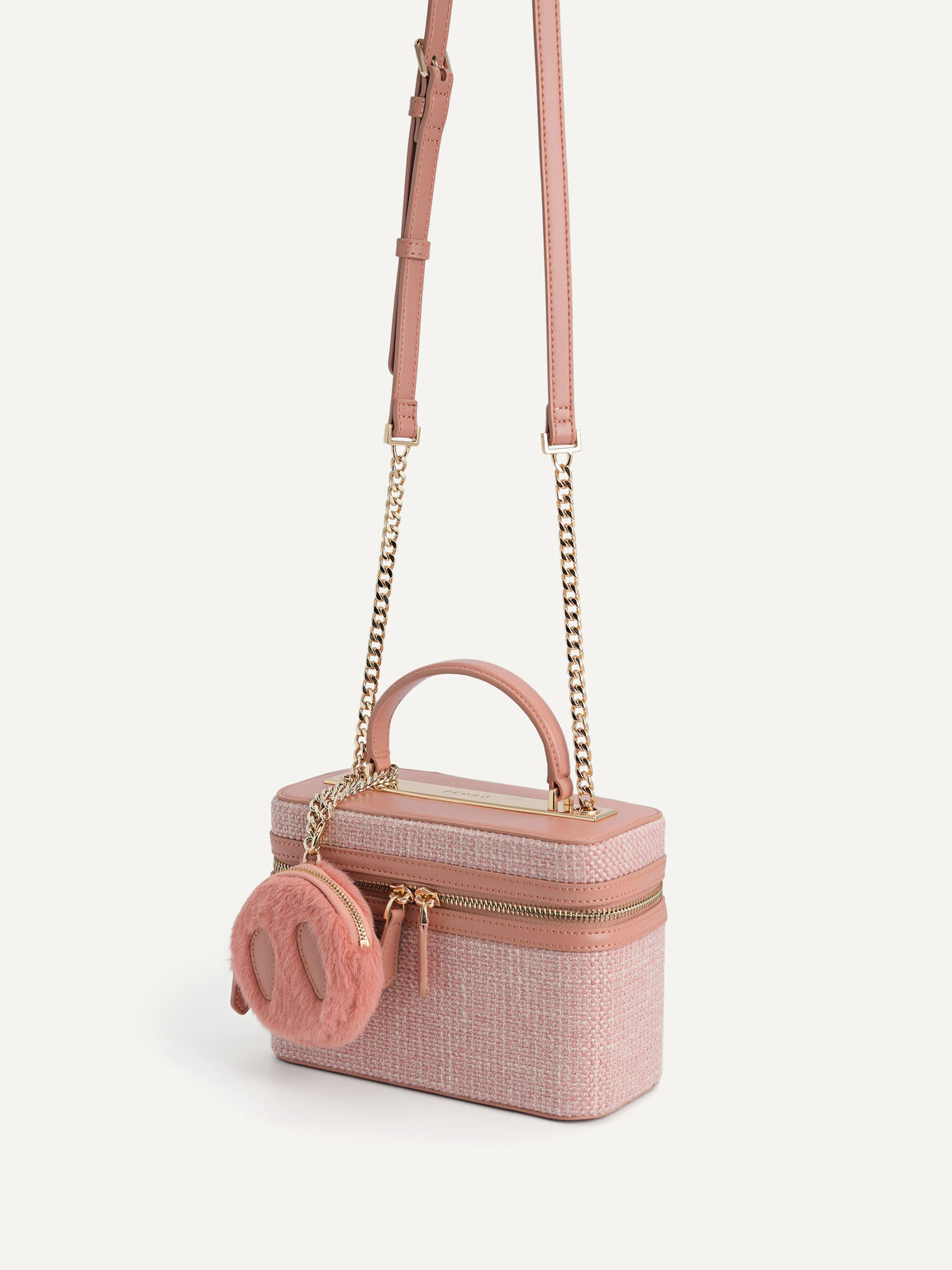 Boxy Shoulder Bag, Pink