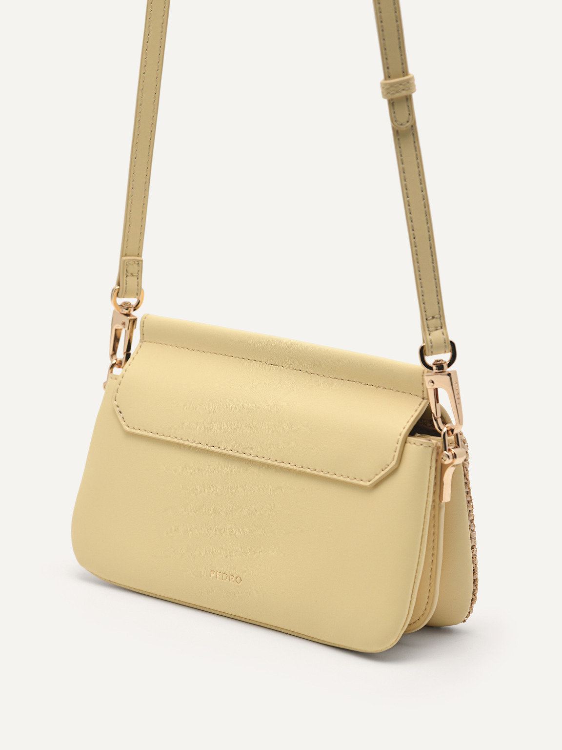 PEDRO Icon Mini Leather Shoulder Bag, Yellow