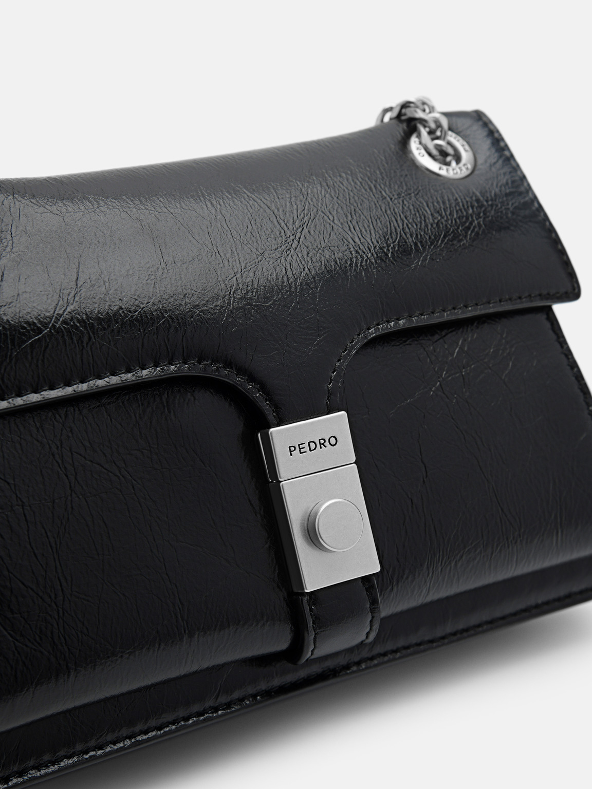PEDRO Studio Farida Leather Mini Shoulder Bag, Black
