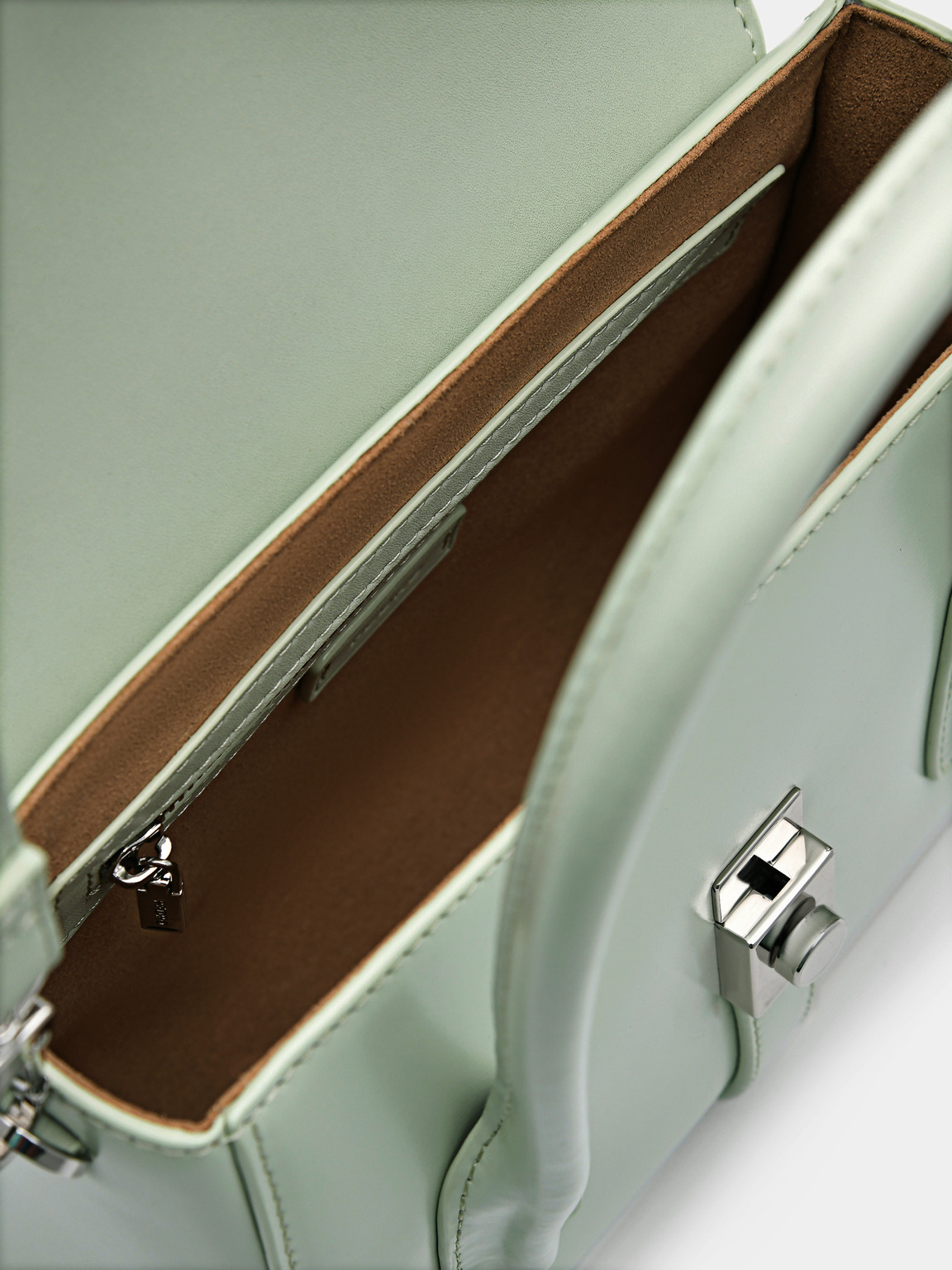 PEDRO Studio Farida Leather Compact Handbag, Light Green