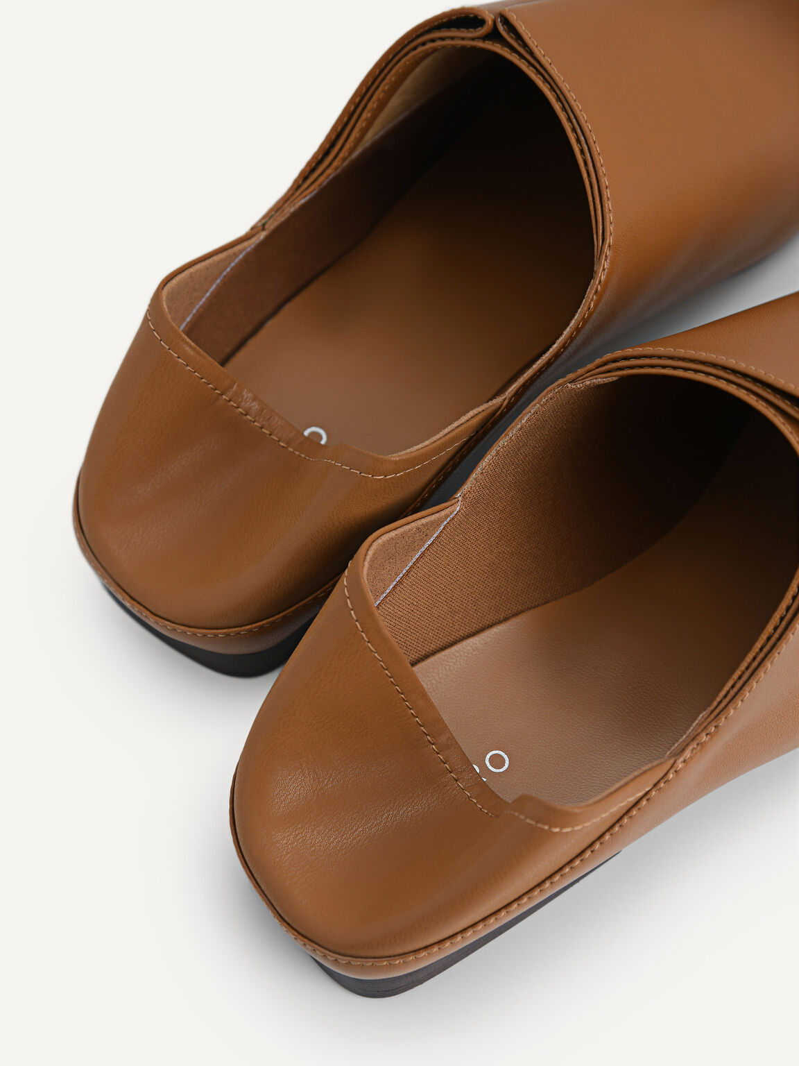 Orb Leather Flats, Camel
