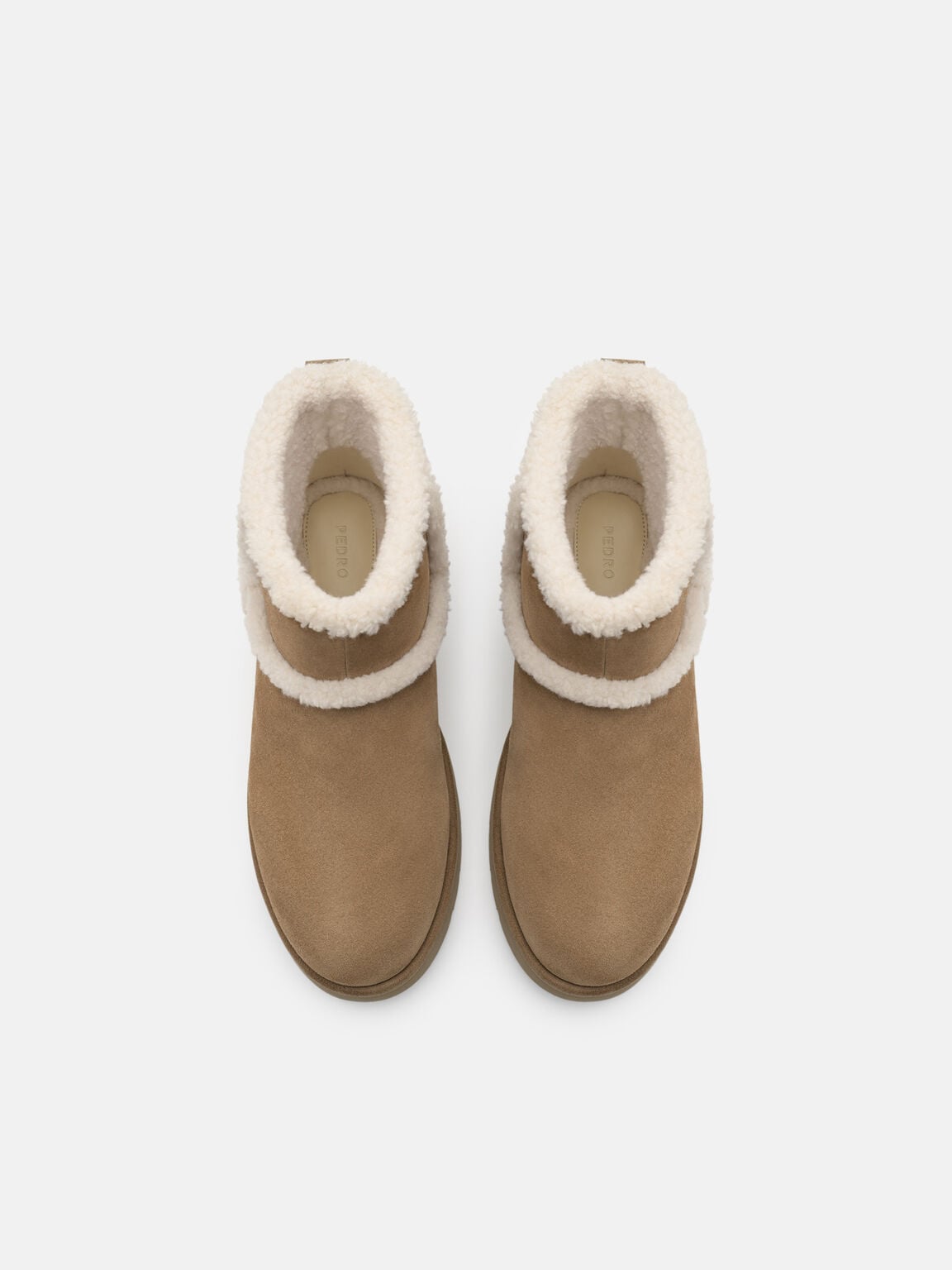 Feliz Suede Boots, Beige