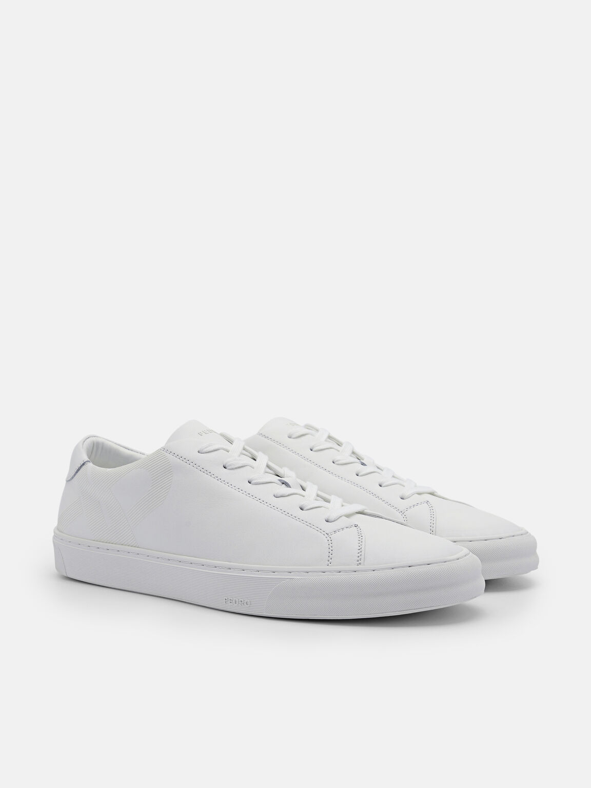 Men's PEDRO Icon Ridge Leather Sneakers, White