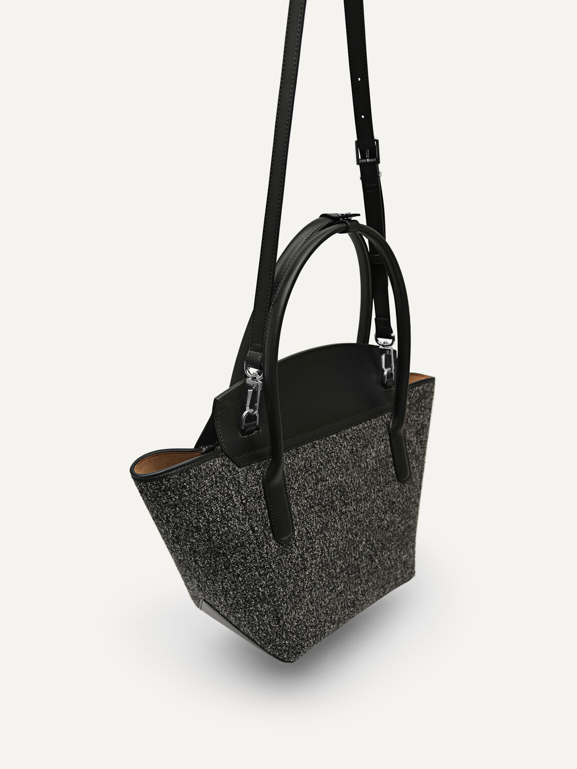 Black Orb Leather Handbag - PEDRO TH