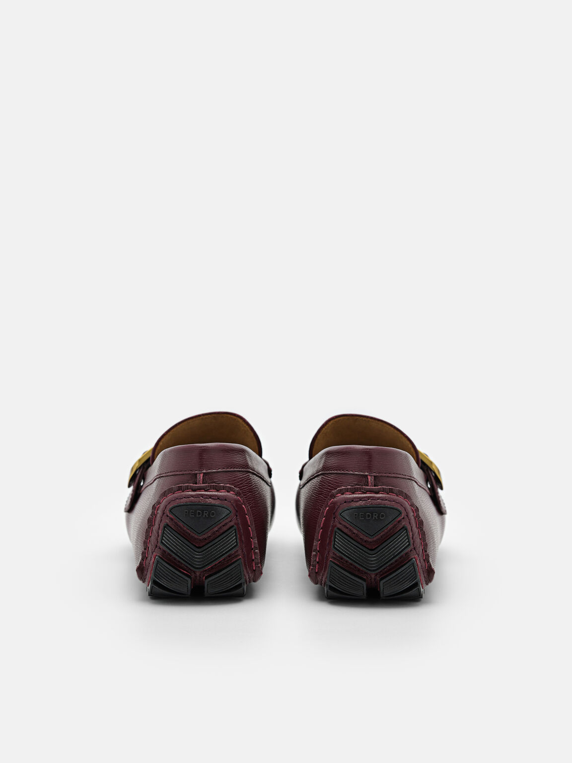 Helix皮革莫卡辛鞋, 红褐色