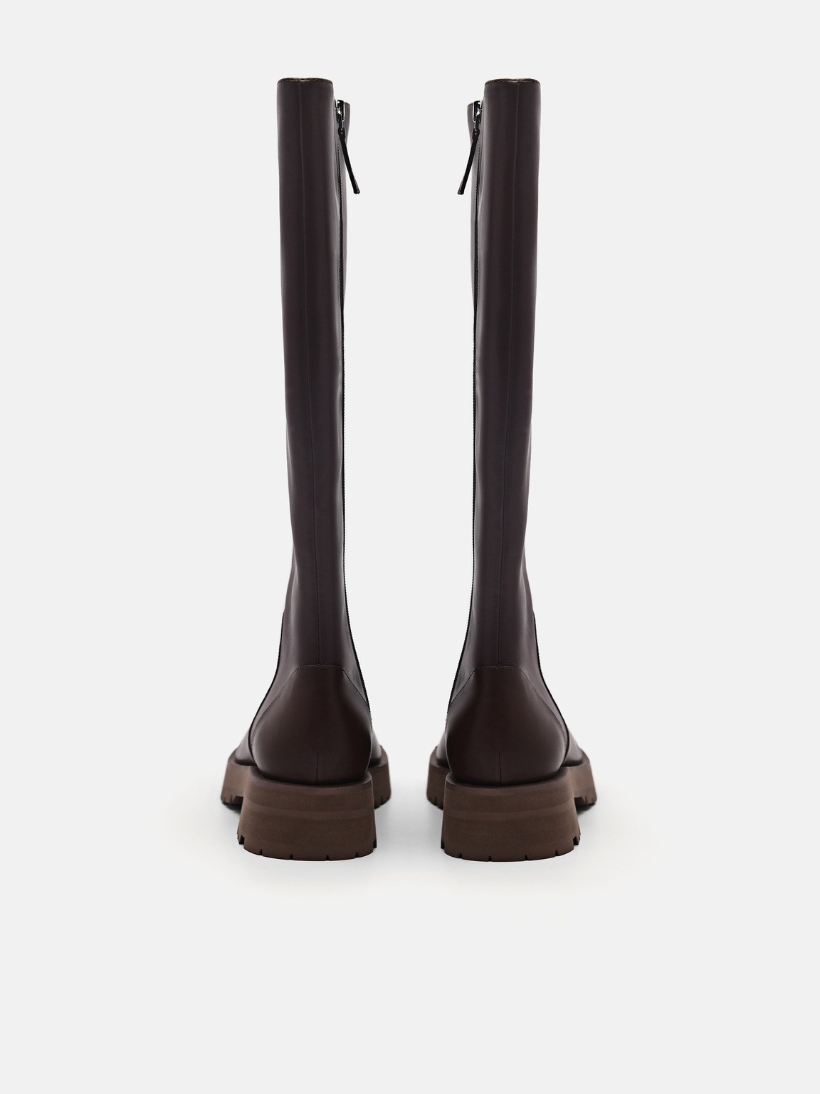 Twigs Knee Boots, Dark Brown
