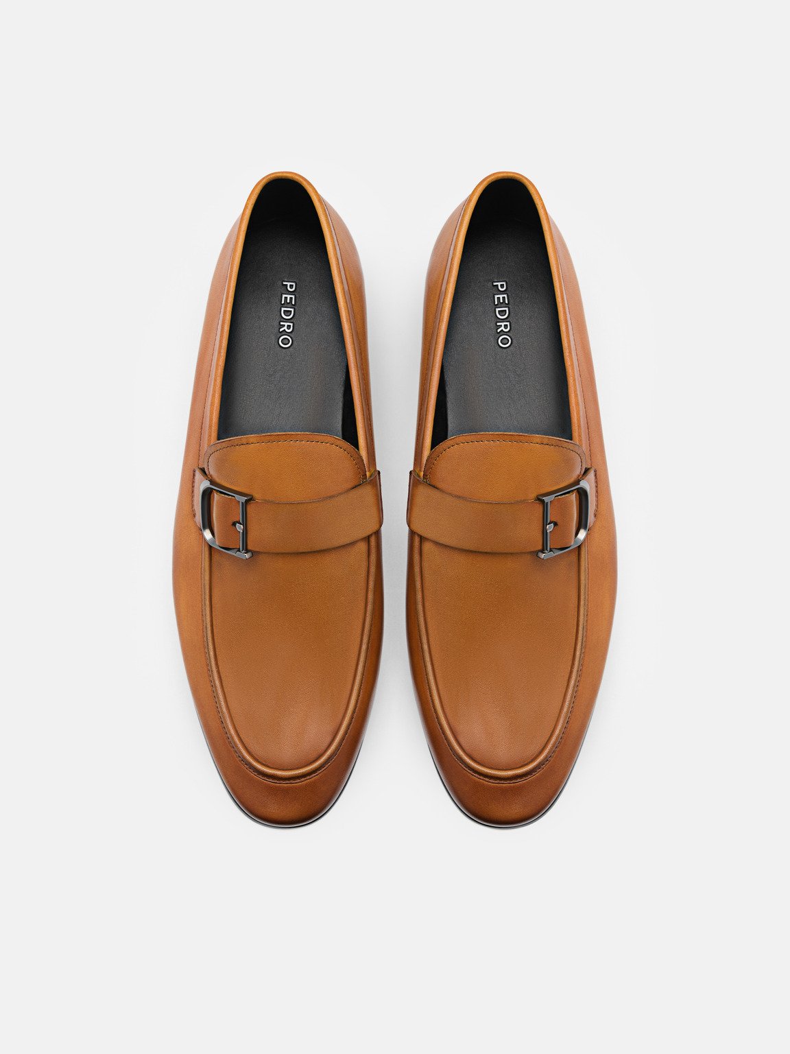 Helix Leather Loafers, Camel