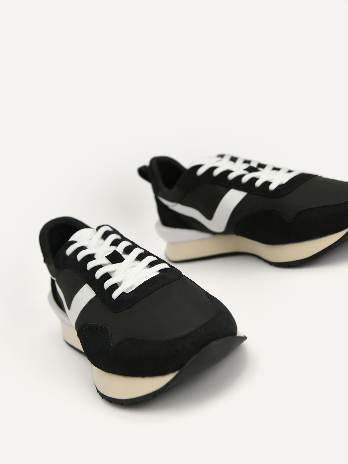 Suede Sneakers, Black