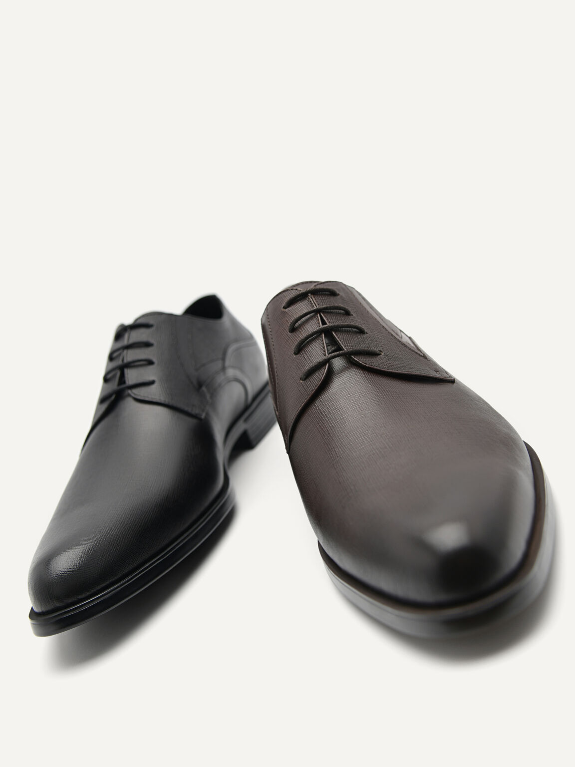 Ford Leather Derby Shoes, Black