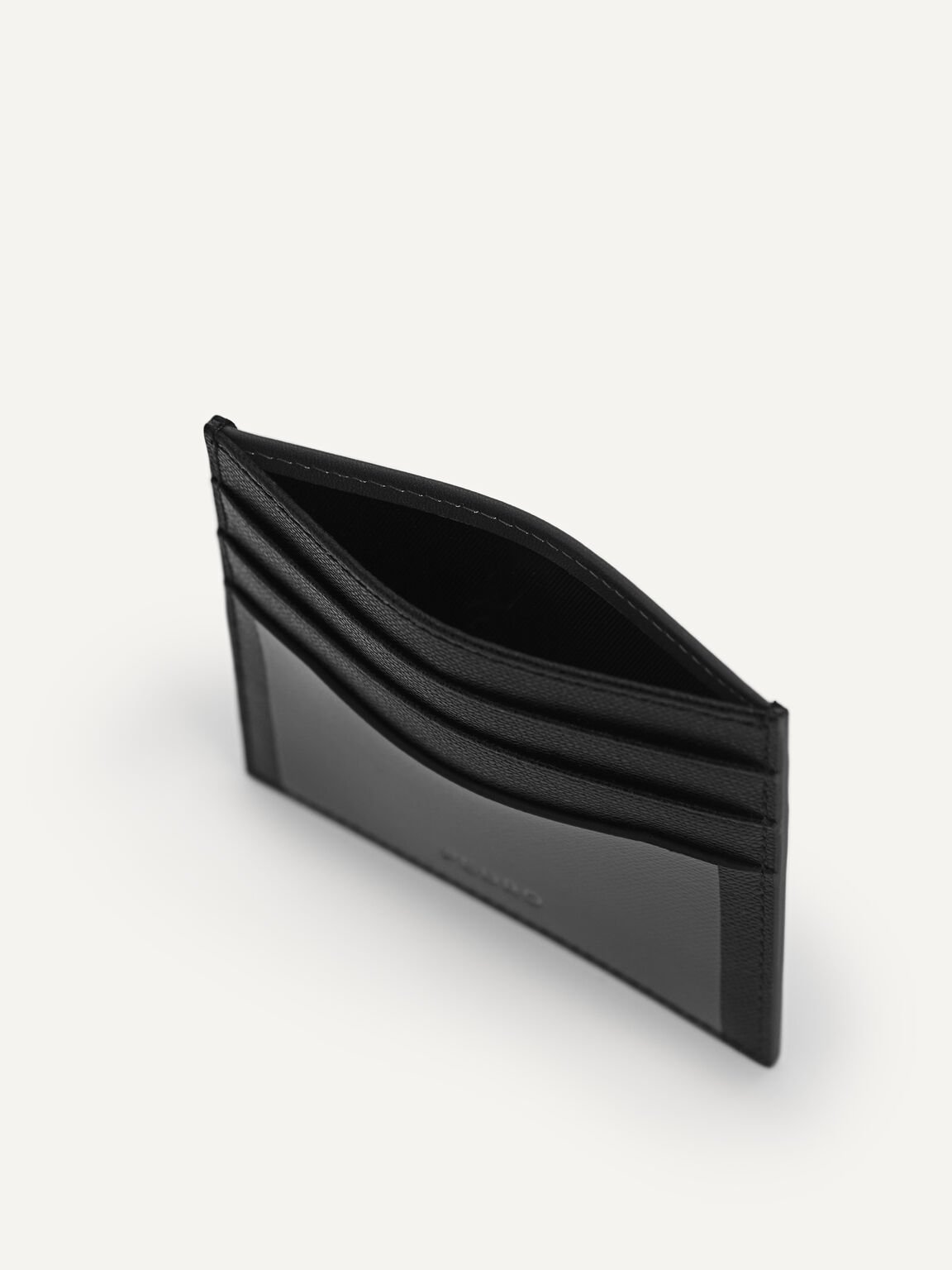 Full-Grain Leather Cardholder, Black, hi-res