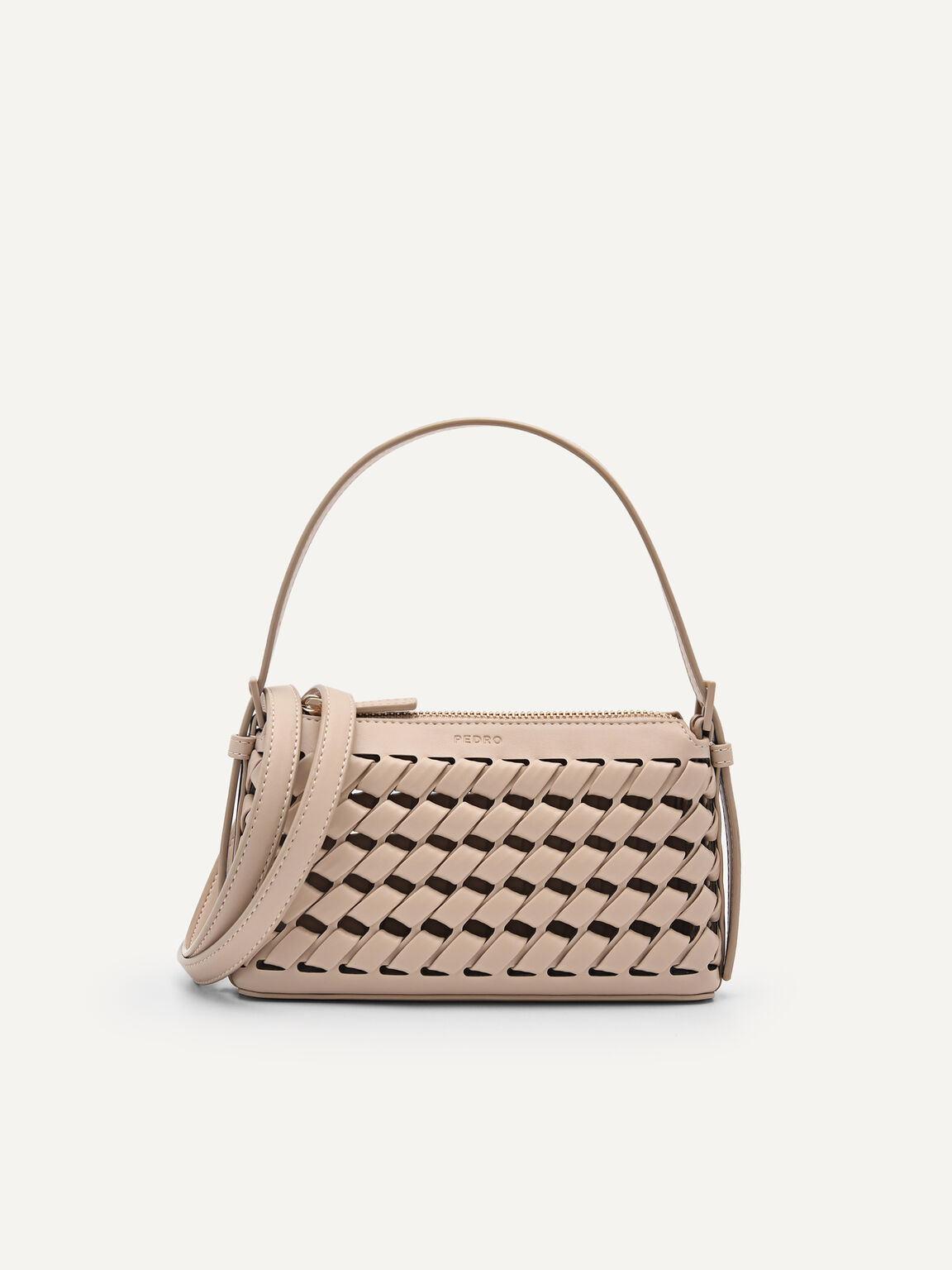 Woven Pouch, Nude