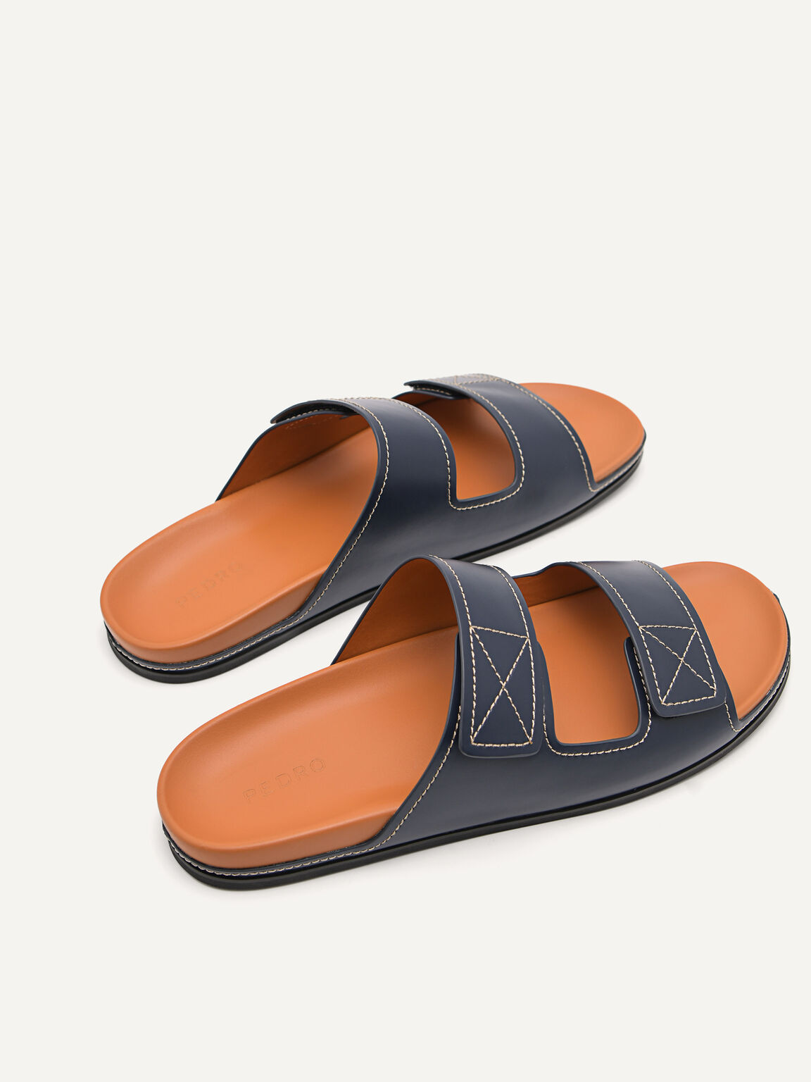Slide Sandals, Navy
