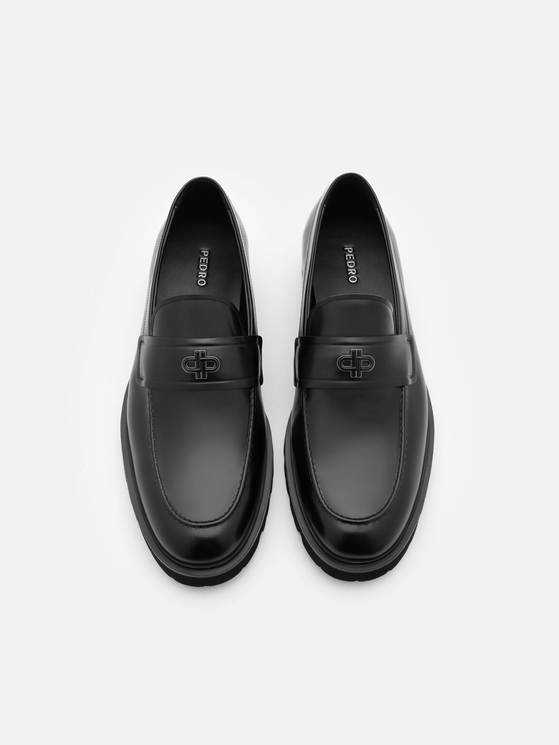 Wyatt Leather Loafers, Black