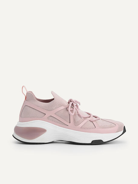 Chunky Knit Sneakers, Blush