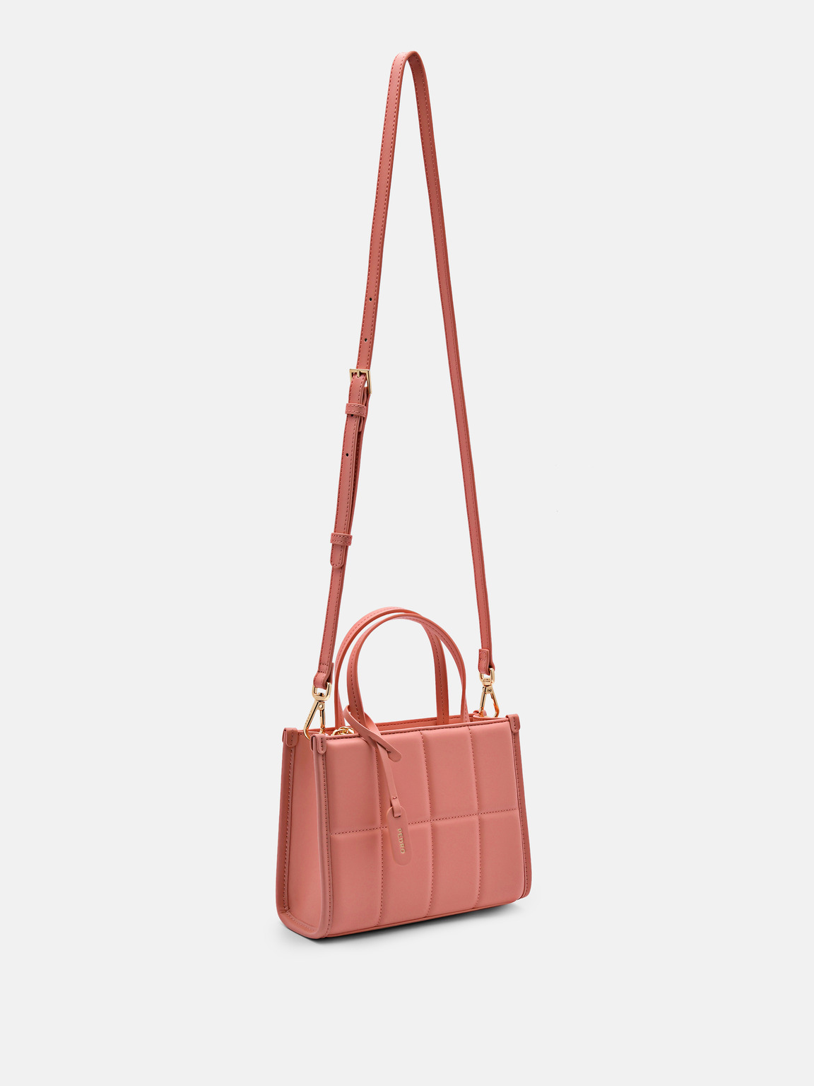 Mini Quilted Handbag, Blush
