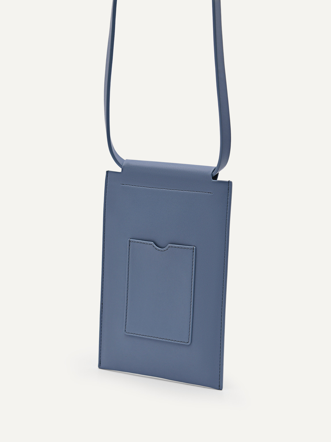 Trip Phone Pouch with Lanyard, Slate Blue