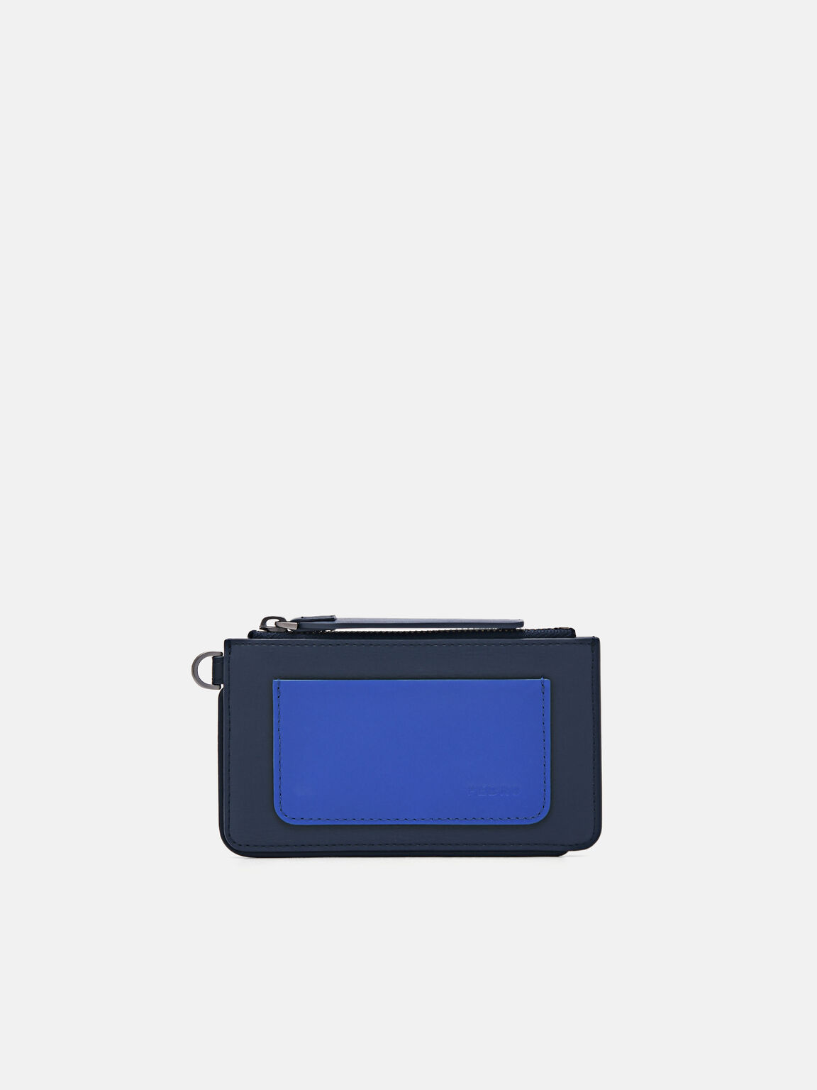 Leather Card Holder, Navy