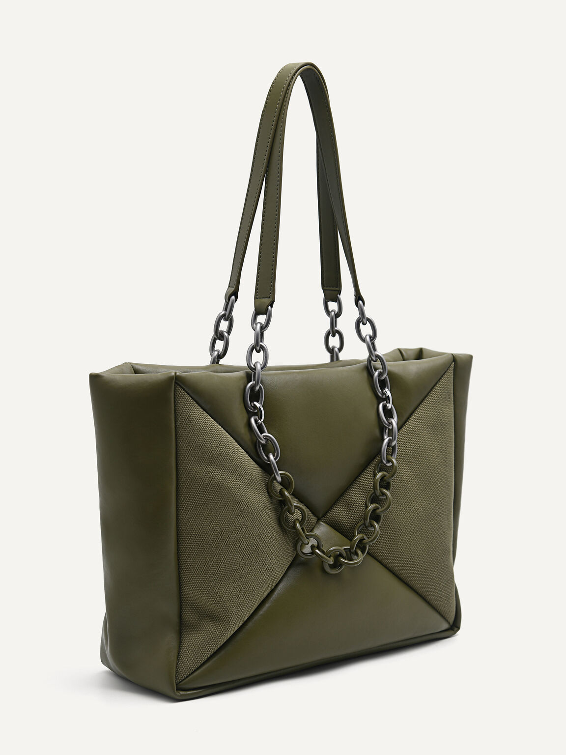 Charlotte Tote Bag, Military Green